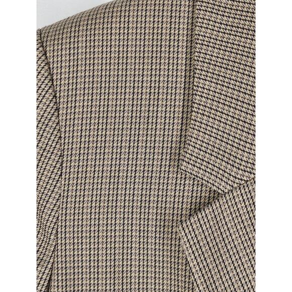 H&M WOMEN'S TAILORED BROWN PLAID LONG SLEEVE BLAZER SIZE X-SMALL - Picture 6 of 12